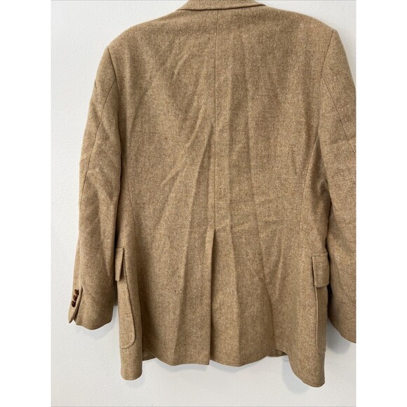 Vintage Derby of San Francisco Mens Sport Coat Blazer Jacket Tweed Tan Size‎ 44 - Picture 11 of 16